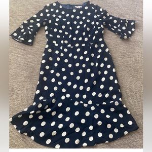 Boden navy polka dot dress